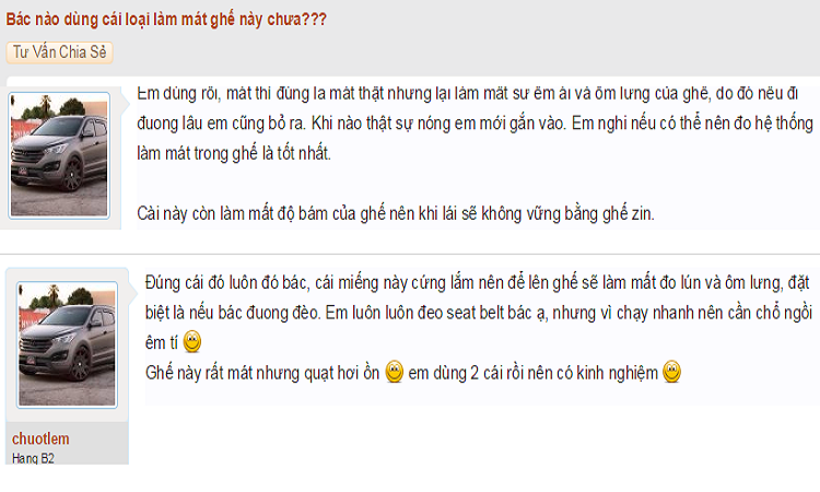đánh giá đệm mát