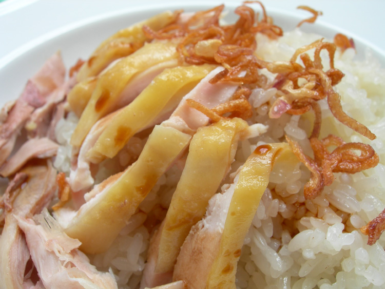 xôi nếp thịt gà